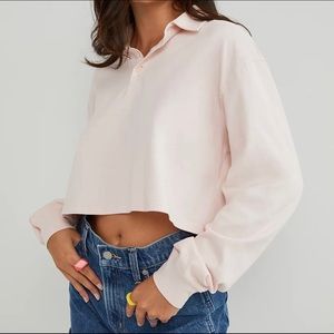 BNWT ARITZIA SUNDAY BEST POLO LONGSLEEVE IN BLACK*